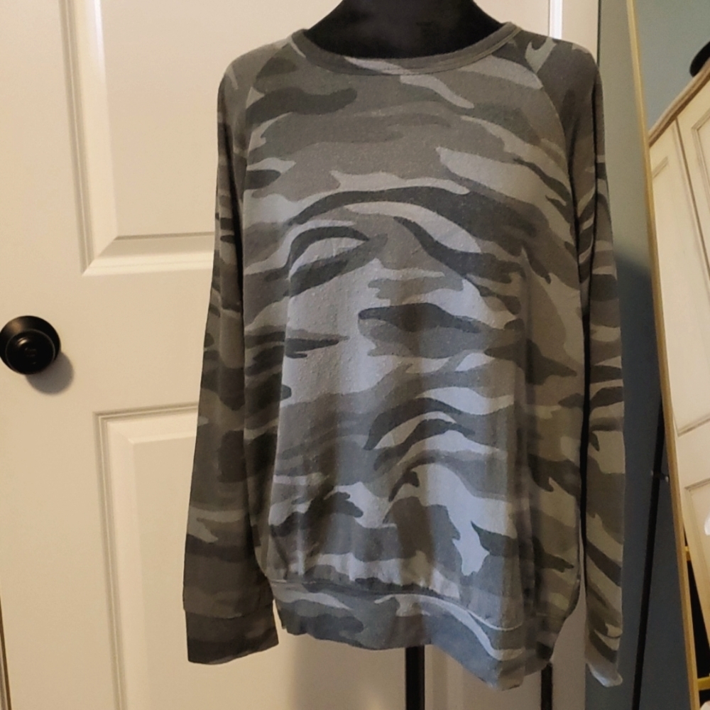 Buffalo David Bitton Camouflage Sweatshirt Top M